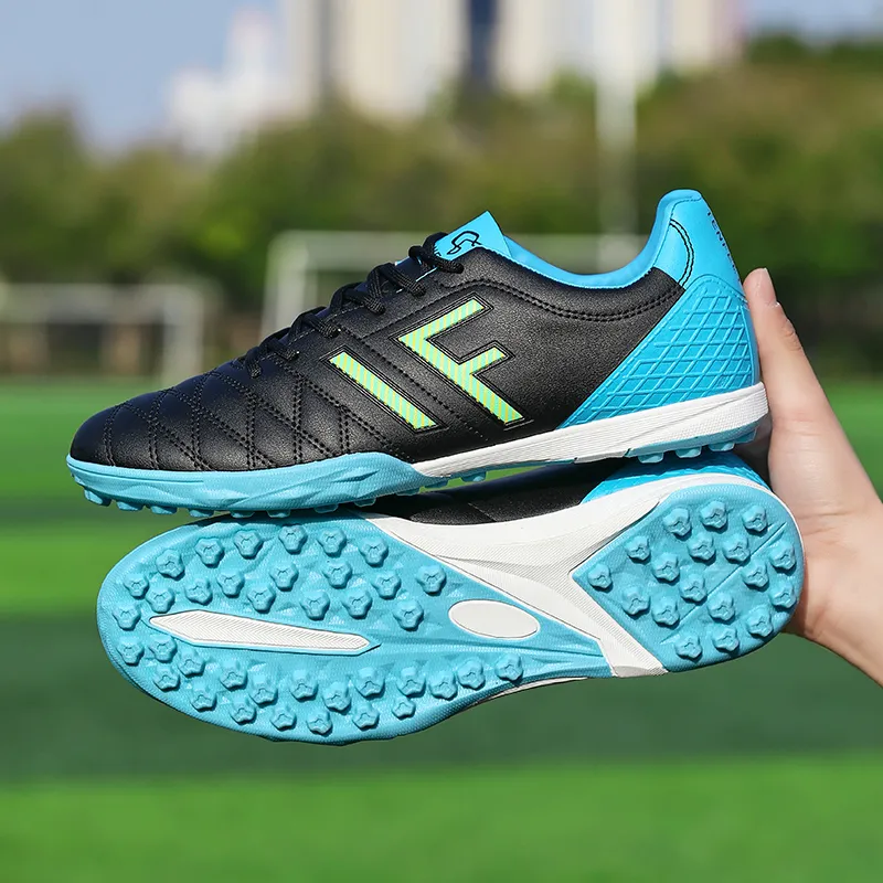 WEJIESS TF Rubber Broken Studs Artificial Ground Anti Slip And Wear Resistant Coverage Soccer Shoes Men's-25
