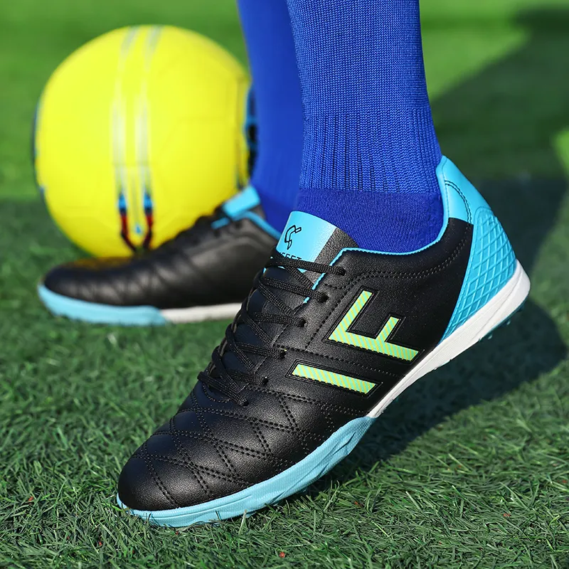 WEJIESS TF Rubber Broken Studs Artificial Ground Anti Slip And Wear Resistant Coverage Soccer Shoes Men's-26