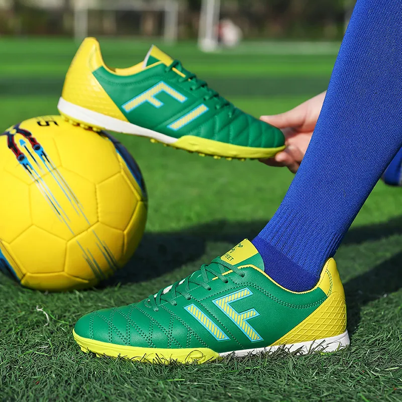 WEJIESS TF Rubber Broken Studs Artificial Ground Anti Slip And Wear Resistant Coverage Soccer Shoes Men's-5
