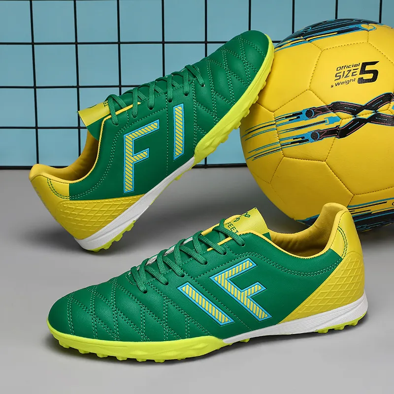 WEJIESS TF Rubber Broken Studs Artificial Ground Anti Slip And Wear Resistant Coverage Soccer Shoes Men's-3