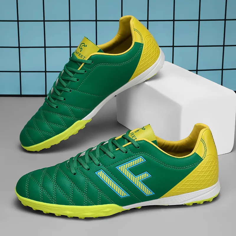 WEJIESS TF Rubber Broken Studs Artificial Ground Anti Slip And Wear Resistant Coverage Soccer Shoes Men's-2