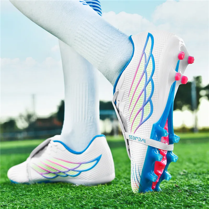 WEJIESS Soft Ground Firm Ground Anti-Slip Wear-Resistant Soccer Shoes Unisex-6