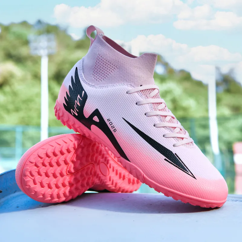 WEJIESS TF Rubber Broken Studs Artificial Ground Anti Slip Wear Resistant Soccer Shoes Unisex-4