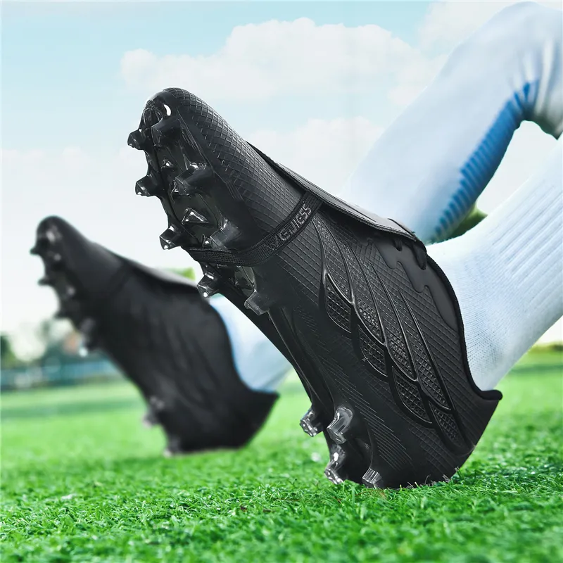 WEJIESS Soft Ground Firm Ground Anti-Slip Wear-Resistant Soccer Shoes Unisex-17