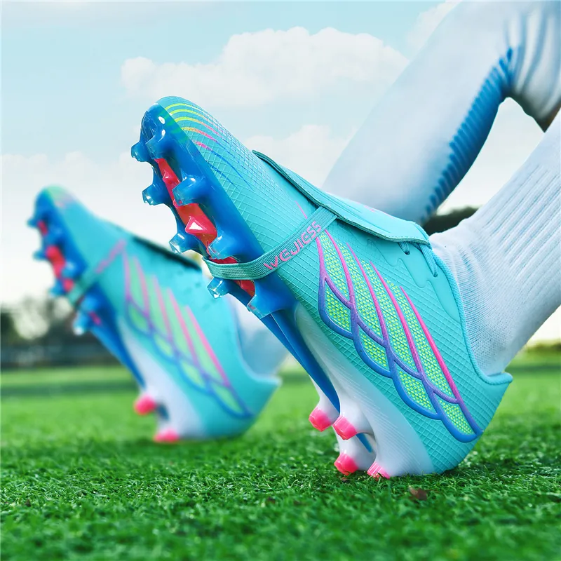 WEJIESS Soft Ground Firm Ground Anti-Slip Wear-Resistant Soccer Shoes Unisex-12
