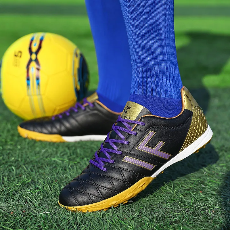 WEJIESS TF Rubber Broken Studs Artificial Ground Anti Slip And Wear Resistant Coverage Soccer Shoes Men's-12