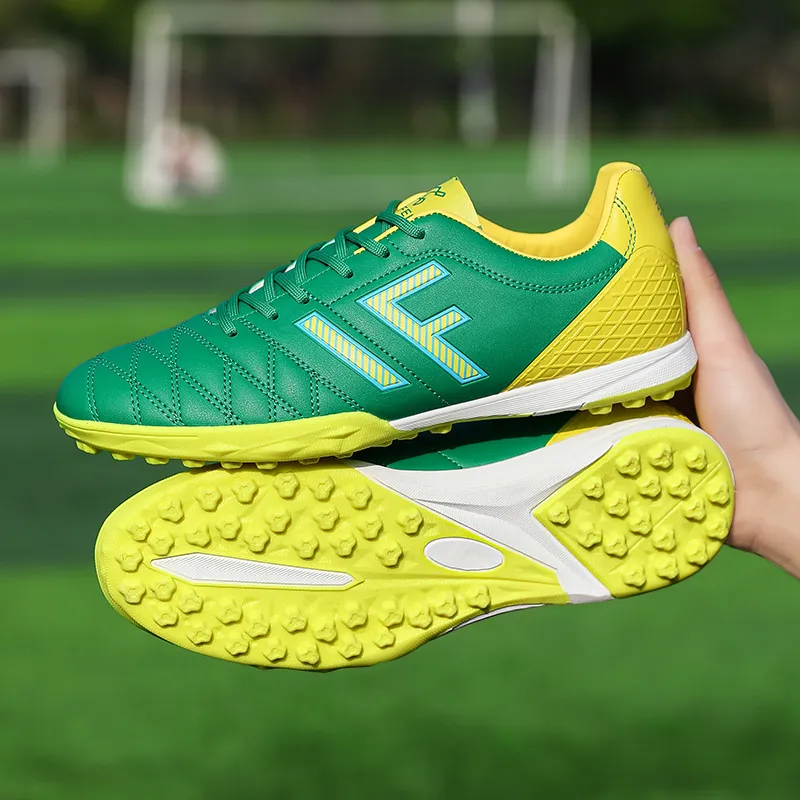 WEJIESS TF Rubber Broken Studs Artificial Ground Anti Slip And Wear Resistant Coverage Soccer Shoes Men's-4
