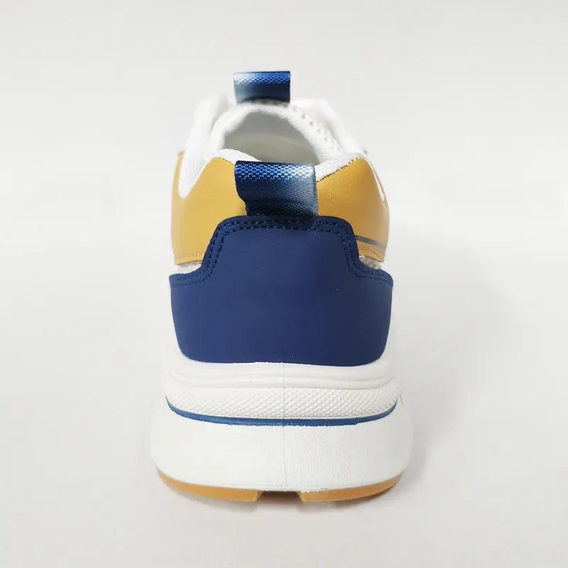 DOUBLE STAR 88 Breathable And Wear resistant Low Top Casual Shoes Men's Beige Blue-4
