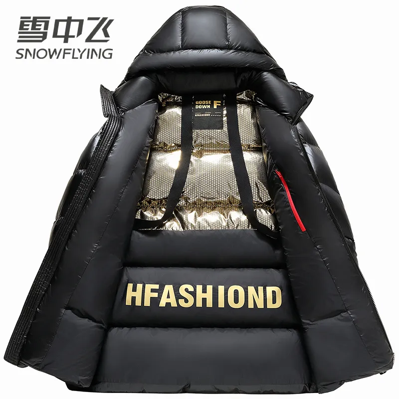 SNOW FLYING Down Jacket Unisex Black-3