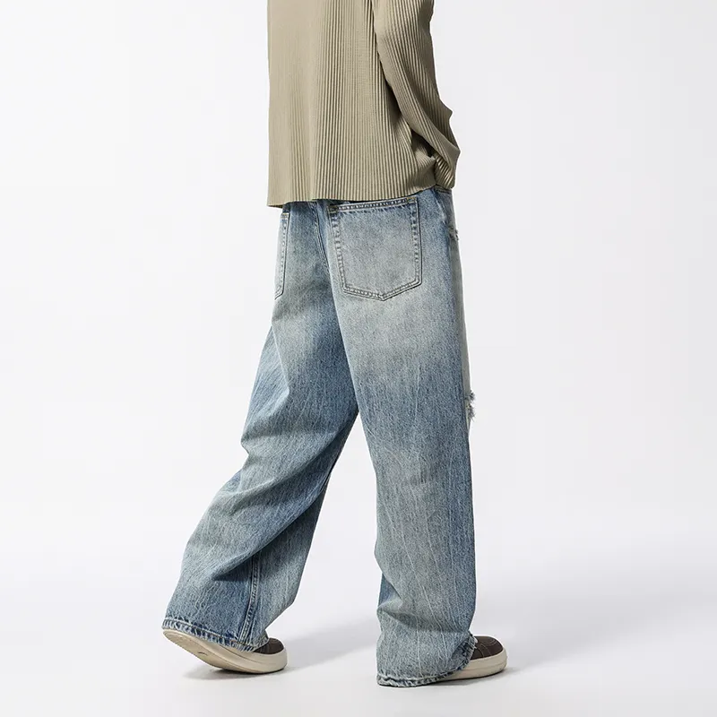 ZENGZHI Jeans Unisex Vintage-4