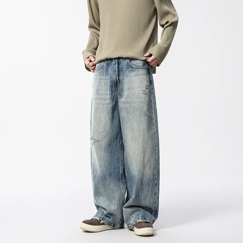 ZENGZHI Jeans Unisex Vintage-3