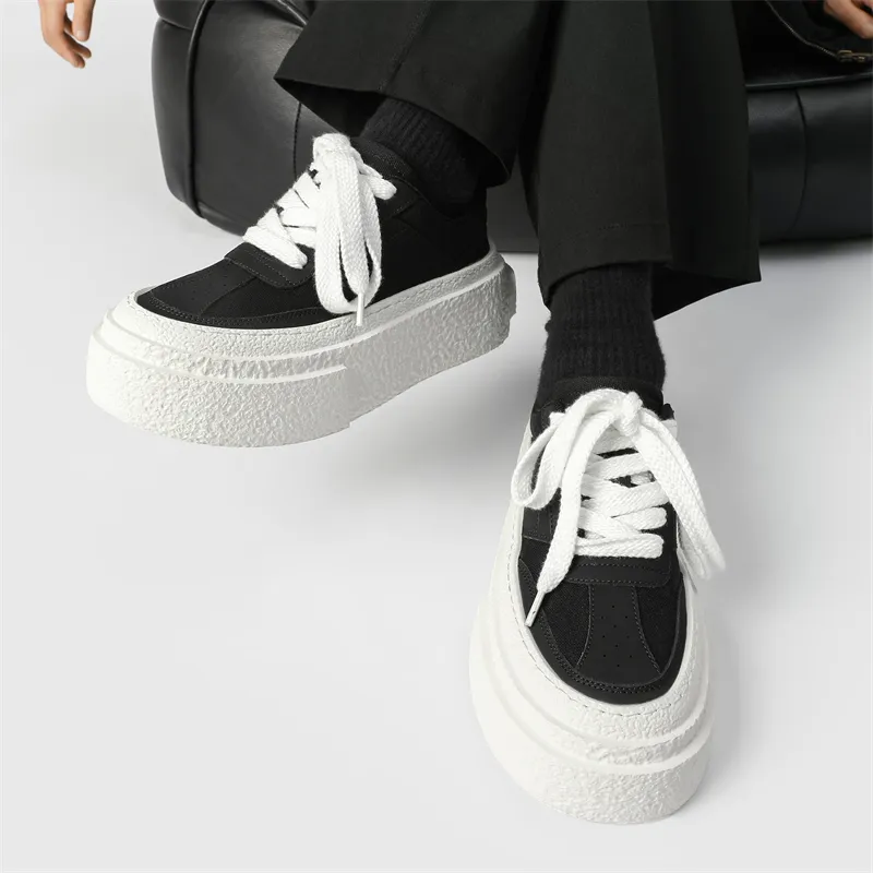Ritai Anti Slip And Wear Resistant Height Increasing Low Top Skateboard Shoes Unisex-3