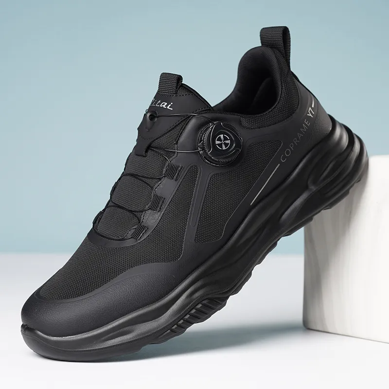 Ritai Anti Slip Wear Resistant Casual Shoes Men's Black-6