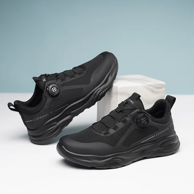 Ritai Anti Slip Wear Resistant Casual Shoes Men's Black-7