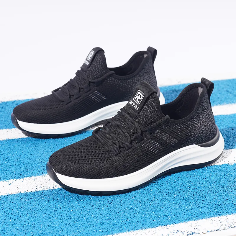 Ritai Slip Resistant, Abrasion Resistant, Breathable Low Top Casual Shoes Men's Black-6