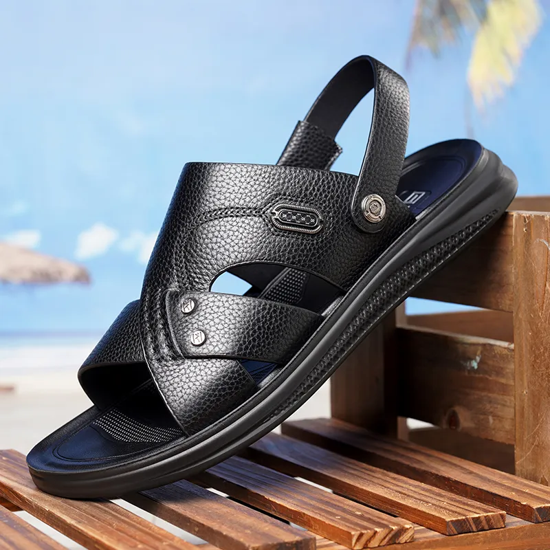 Ritai Beach Sandals Men Brown-6