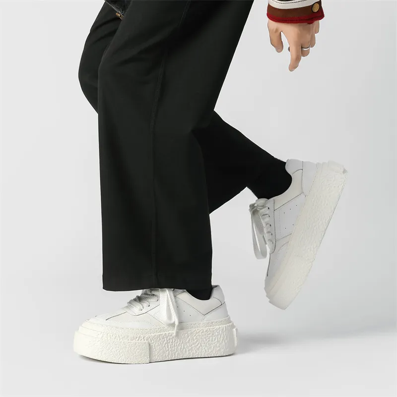 Ritai Anti Slip And Wear Resistant Height Increasing Low Top Skateboard Shoes Unisex-9