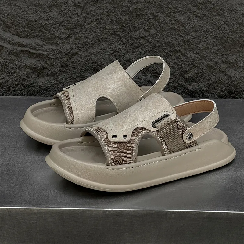 Ritai Beach Sandals Men Olive Green-14