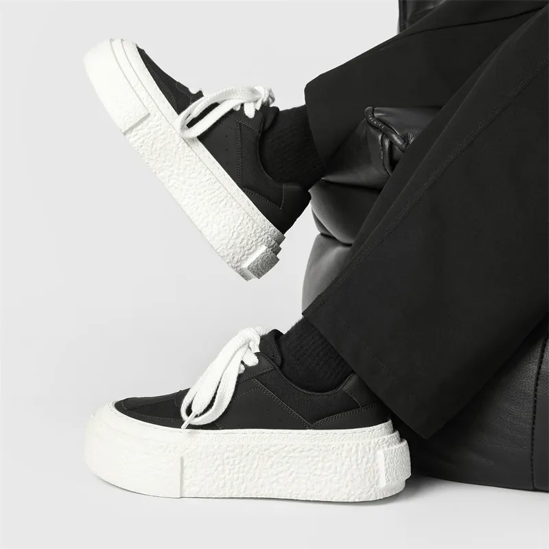 Ritai Anti Slip And Wear Resistant Height Increasing Low Top Skateboard Shoes Unisex-5