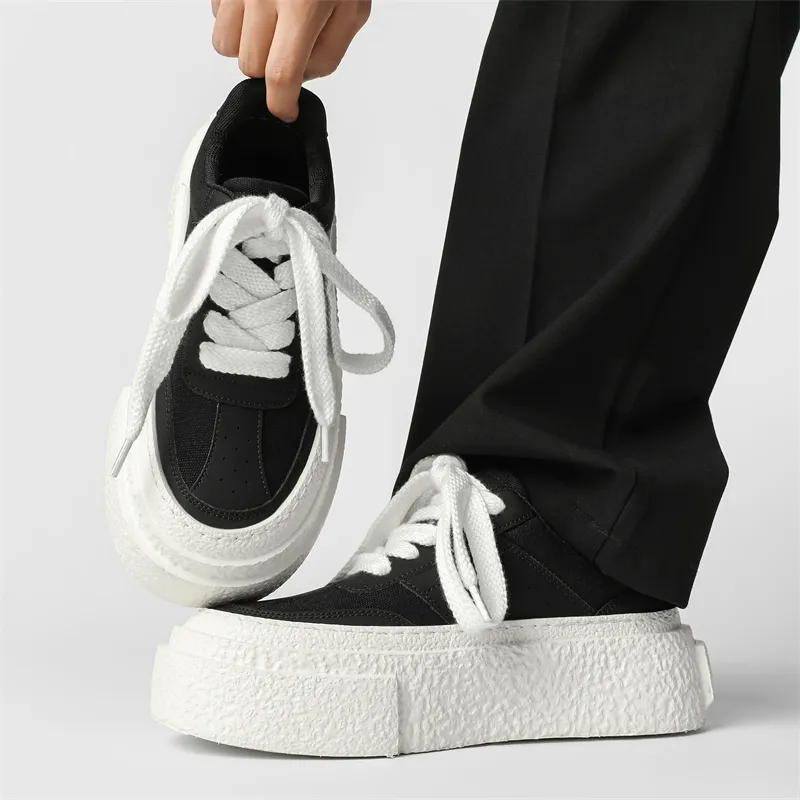 Ritai Anti Slip And Wear Resistant Height Increasing Low Top Skateboard Shoes Unisex-4