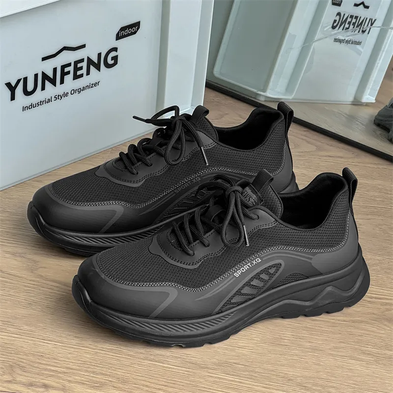 Ritai Low Top Casual Shoes Men's Black-6