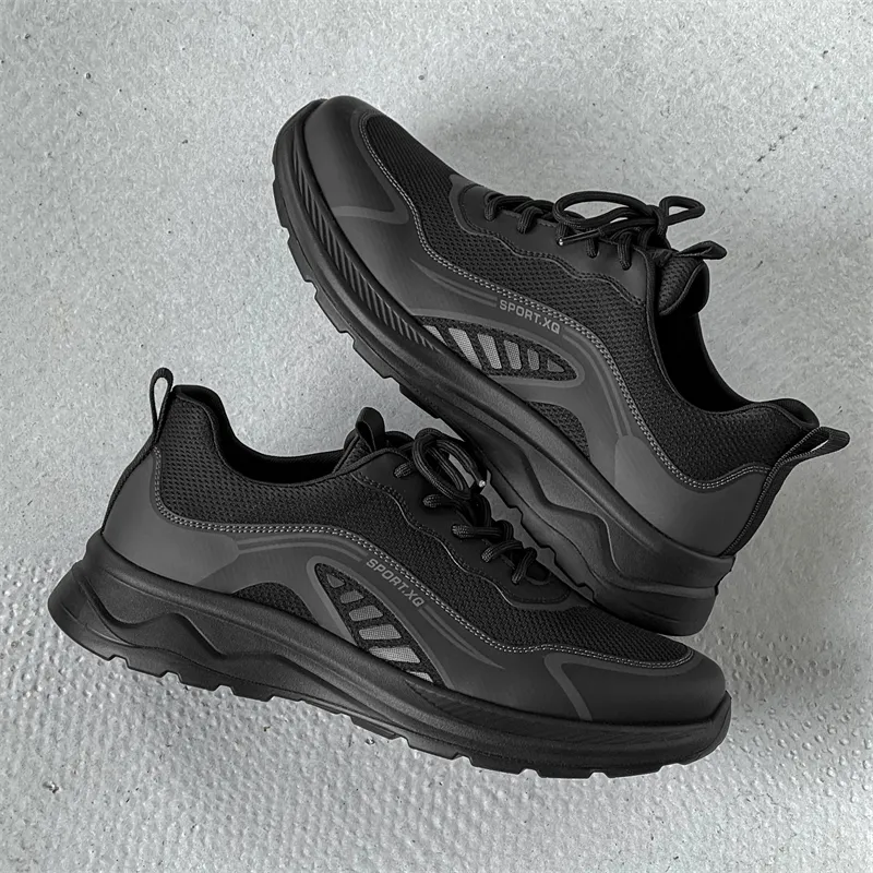 Ritai Low Top Casual Shoes Men's Black-7
