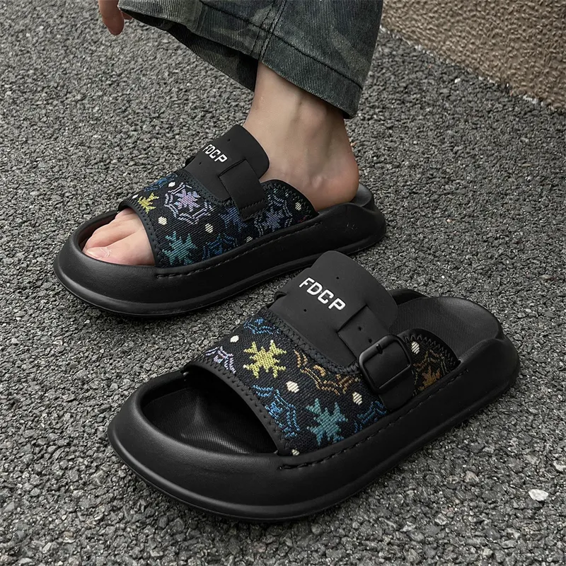 Ritai Slip Resistant Abrasion Resistant Slide Slippers Men's-11