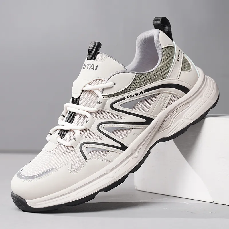 Ritai Sports Slip Resistant, Abrasion Resistant, Breathable Low Top Chunky Sneakers Men's-6
