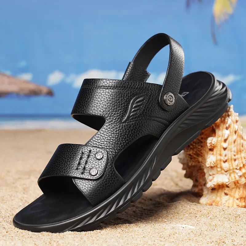 Ritai Beach Sandals Men Brown-7