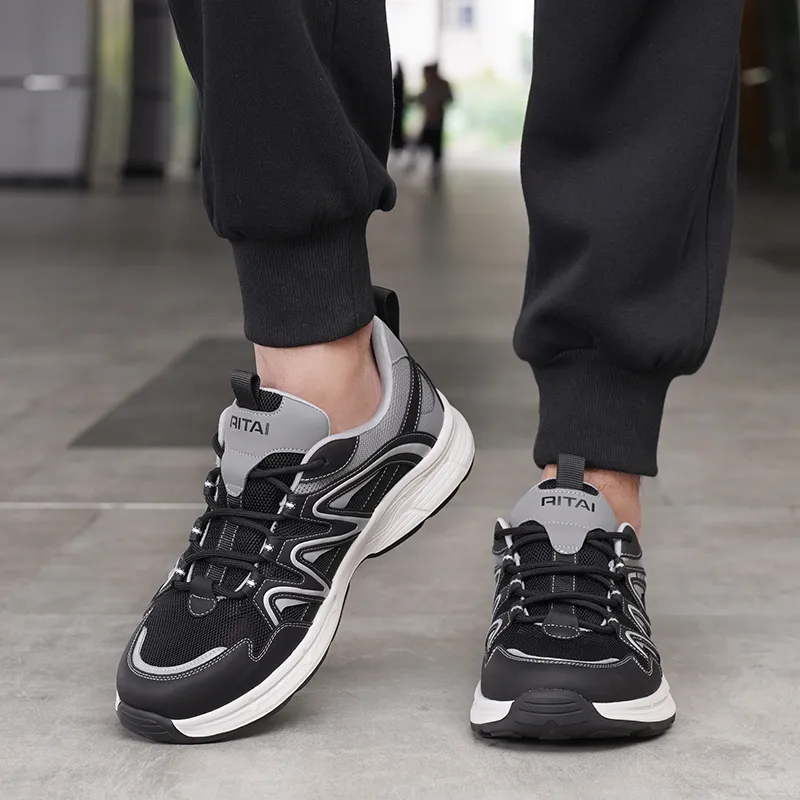Ritai Sports Slip Resistant, Abrasion Resistant, Breathable Low Top Chunky Sneakers Men's-12