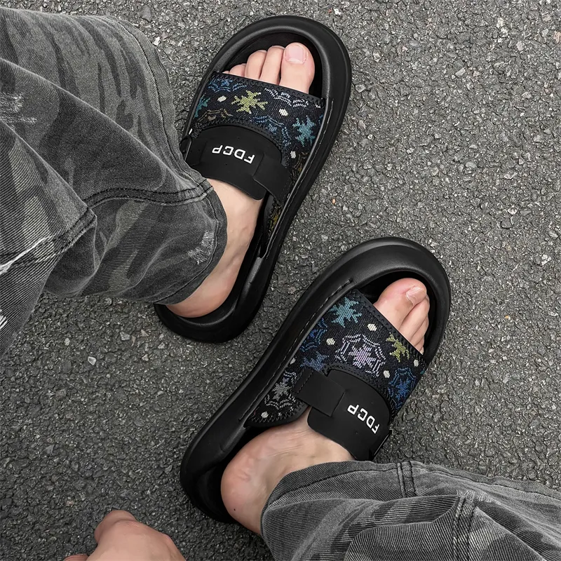 Ritai Slip Resistant Abrasion Resistant Slide Slippers Men's-12