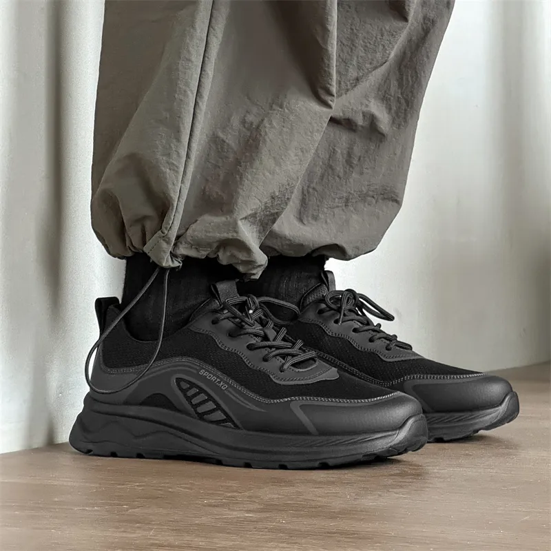 Ritai Low Top Casual Shoes Men's Black-4