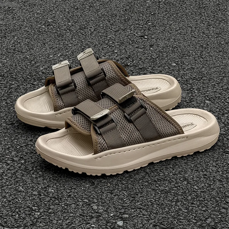 Ritai Slip Resistant Abrasion Resistant Slide Slippers Men's-6