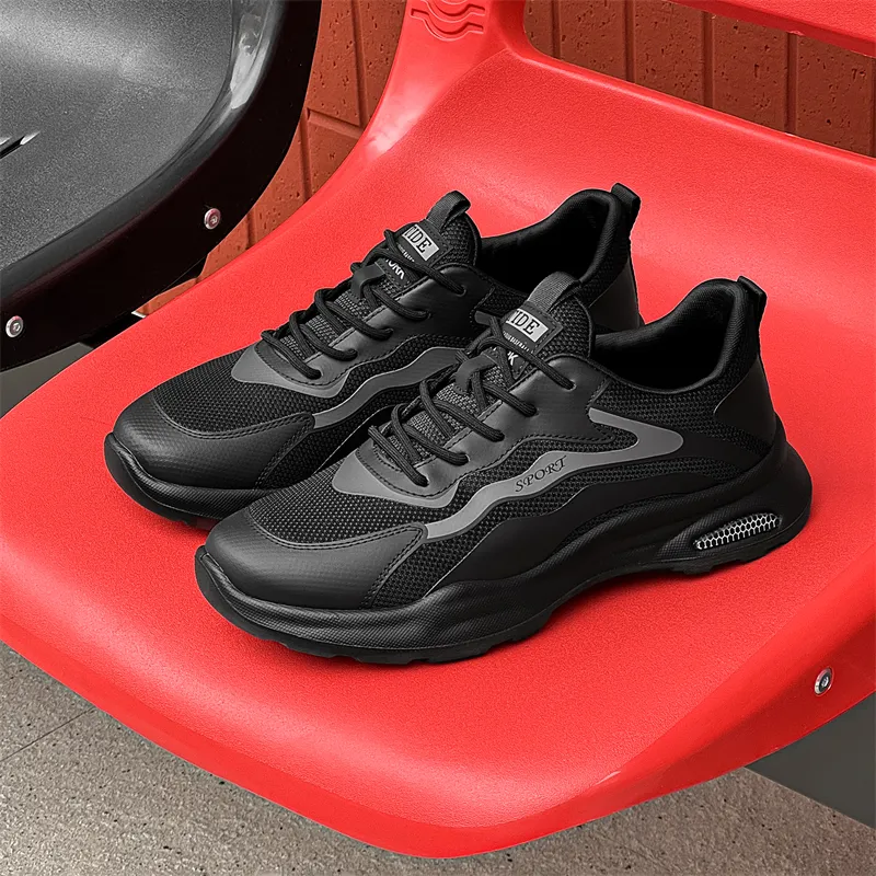 Ritai Low Top Casual Shoes Men's Black-6