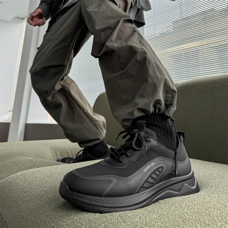 Ritai Low Top Casual Shoes Men's Black-5