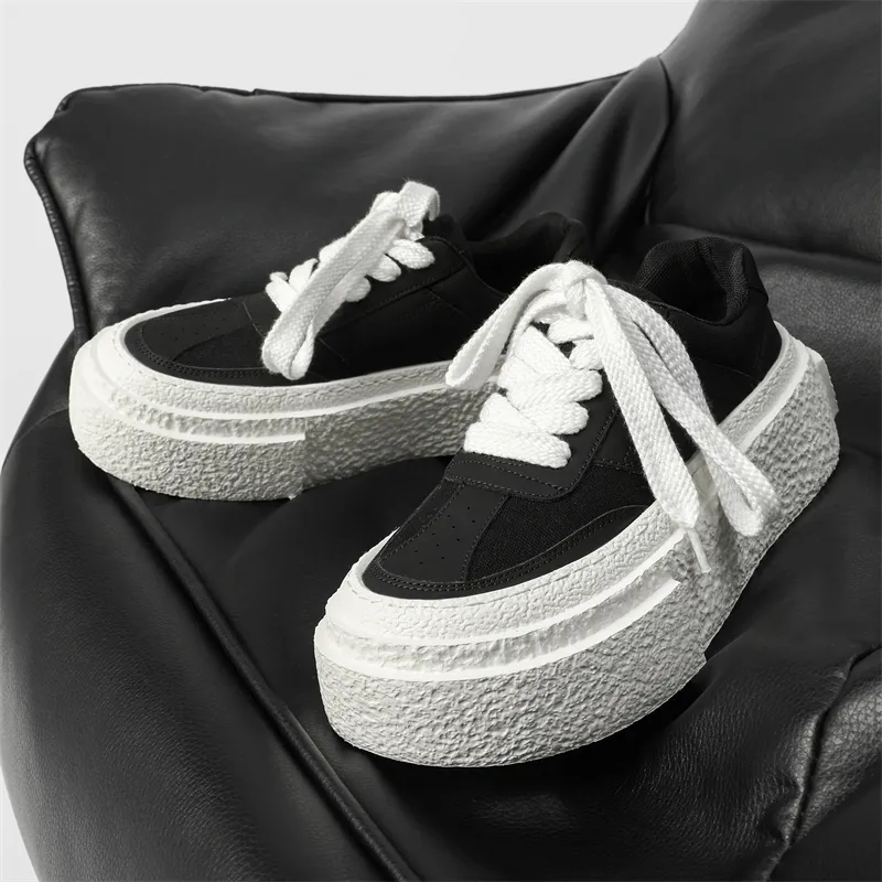 Ritai Anti Slip And Wear Resistant Height Increasing Low Top Skateboard Shoes Unisex-17