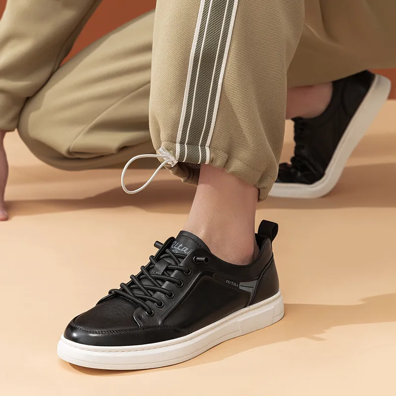Ritai Anti Slip Wear Resistant Low Top Skateboard Shoes Men's-12