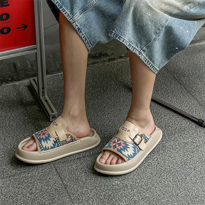 Ritai Slip Resistant Abrasion Resistant Slide Slippers Men's-3