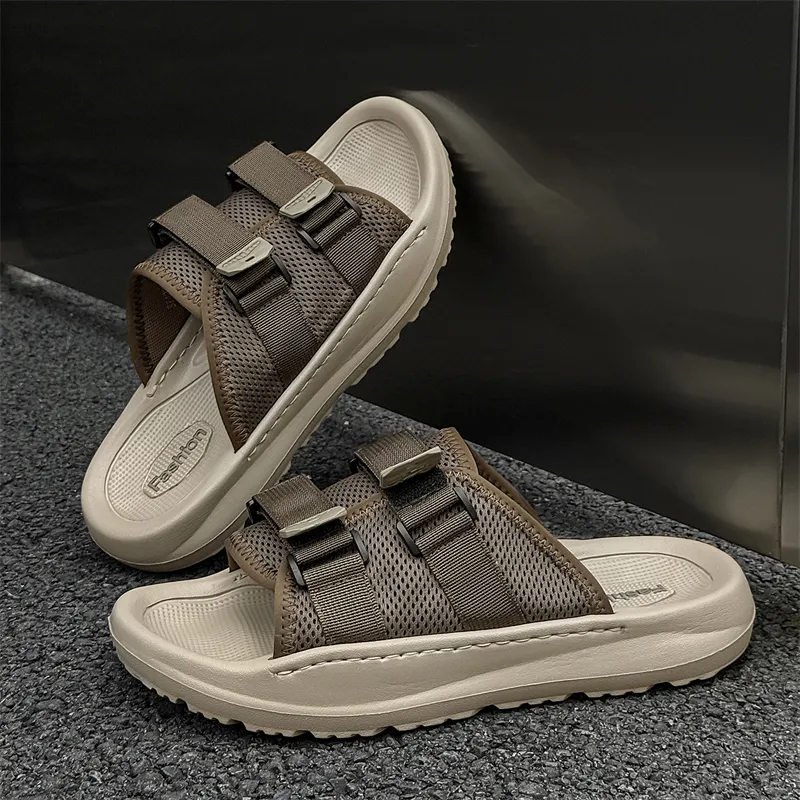 Ritai Slip Resistant Abrasion Resistant Slide Slippers Men's-7