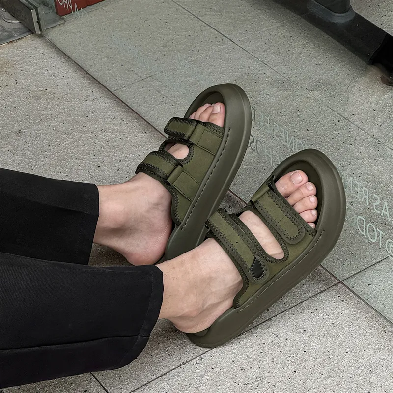 Ritai Slip Resistant Abrasion Resistant Slide Slippers Men's-3