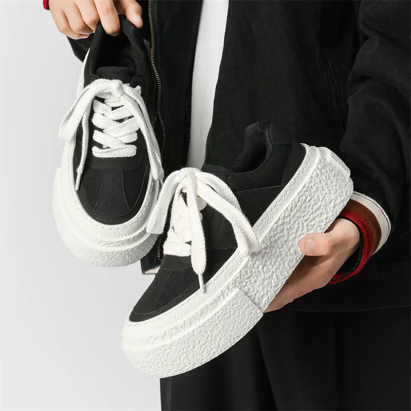 Ritai Anti Slip And Wear Resistant Height Increasing Low Top Skateboard Shoes Unisex-16