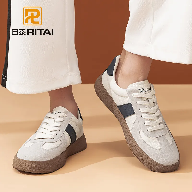 Ritai Anti Slip Wear Resistant Low Top Skateboard Shoes Men's-5