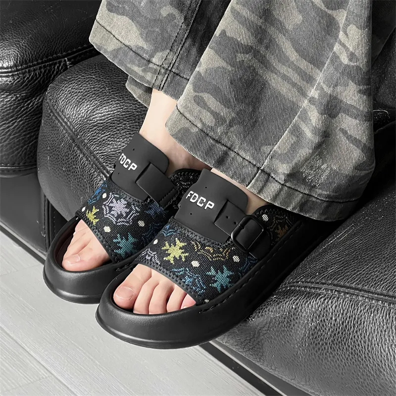 Ritai Slip Resistant Abrasion Resistant Slide Slippers Men's-10