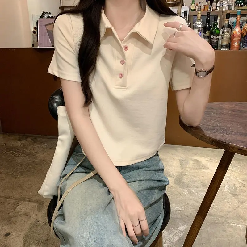 PAIN OR PLEASURE Regular T Shirt Women's Apricot-5