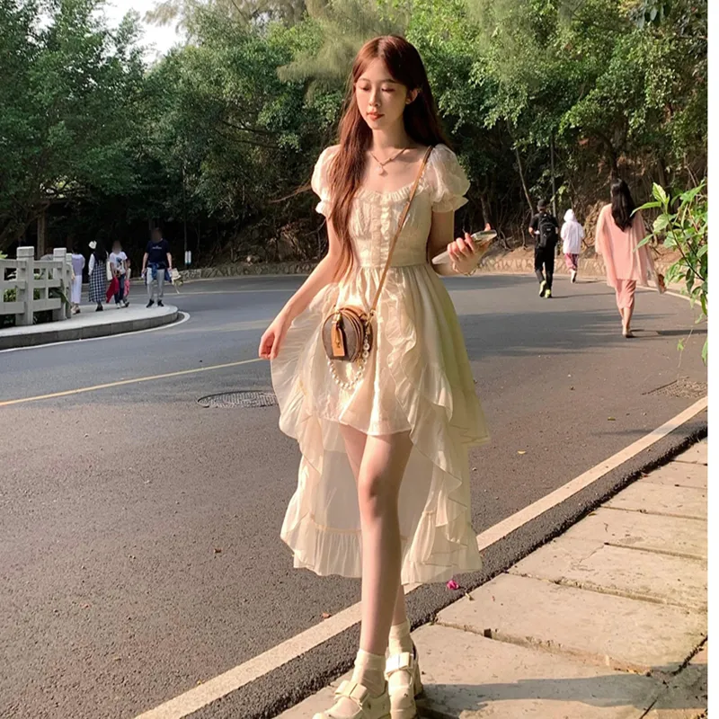 PAIN OR PLEASURE Short Sleeved Dress Women's Image Color-3