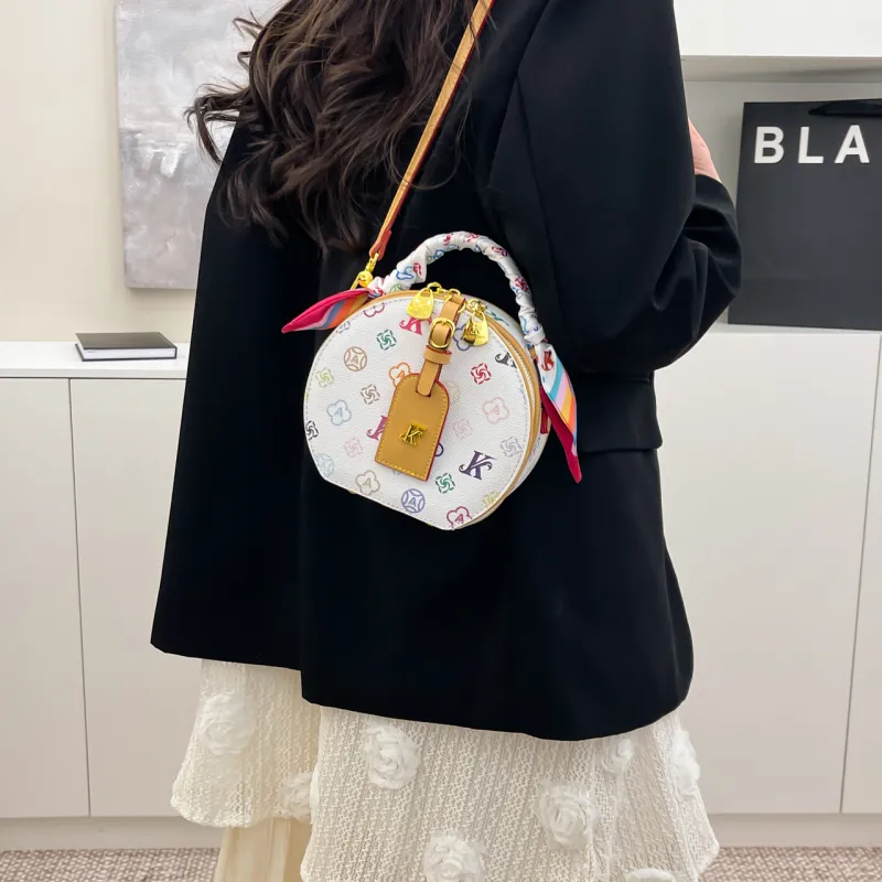 BLAKE FLEETO PU One Shoulder Handbag Women's White-4