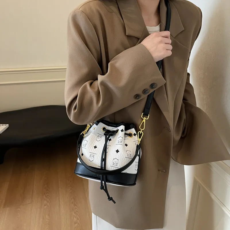 BLAKE FLEETO PU Bucket Bag, Crossbody, One Shoulder Handbag Women's Multicolor-10