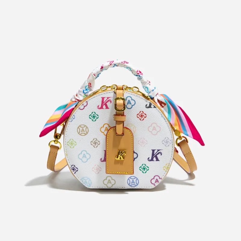 BLAKE FLEETO PU One Shoulder Handbag Women's White-5