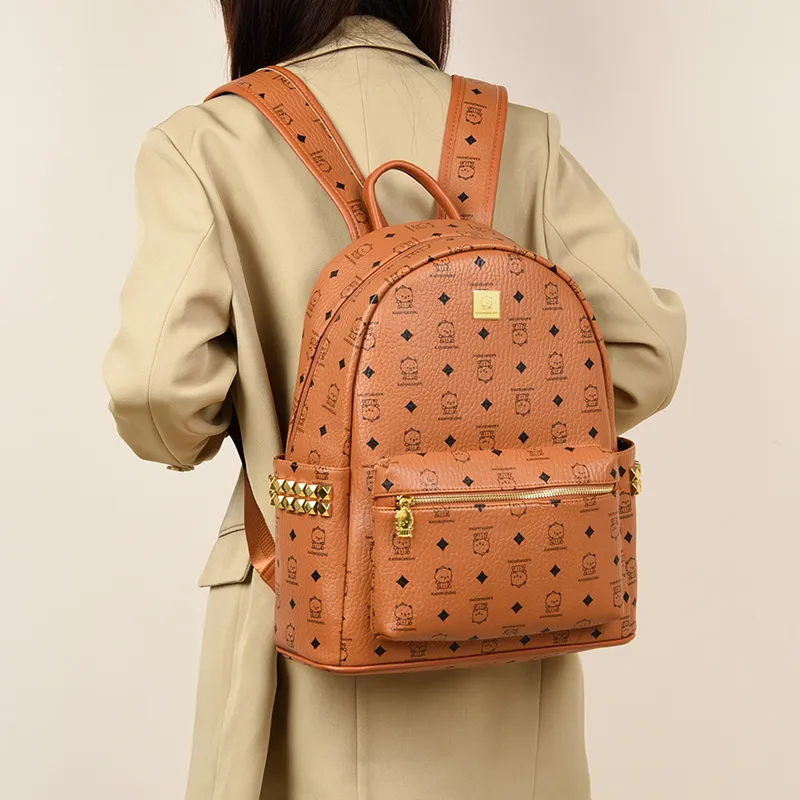 BLAKE FLEETO Abrasion Resistant Fabric Backpack Large Size Women's Multicolor-11