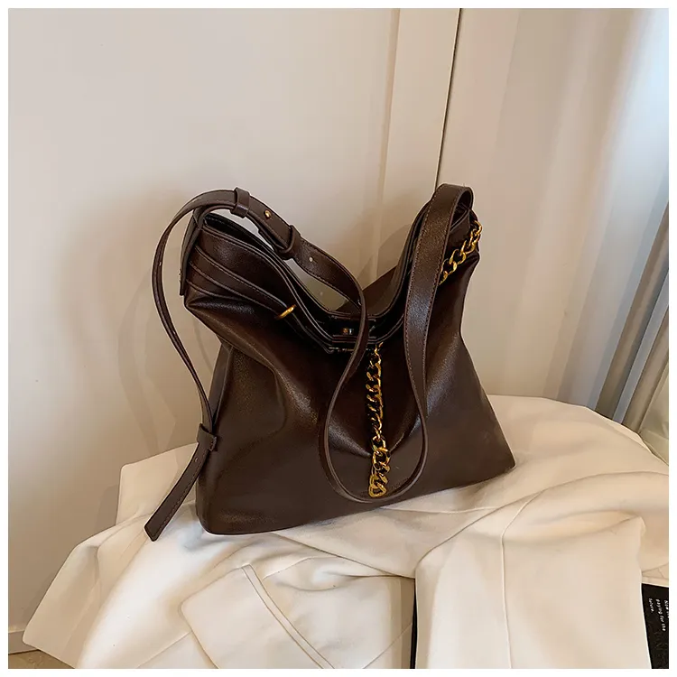 BLAKE FLEETO PU Handbag Shoulder Bag Regular Women's Versatile Black/Elegance Brown/Textured Coffee-19